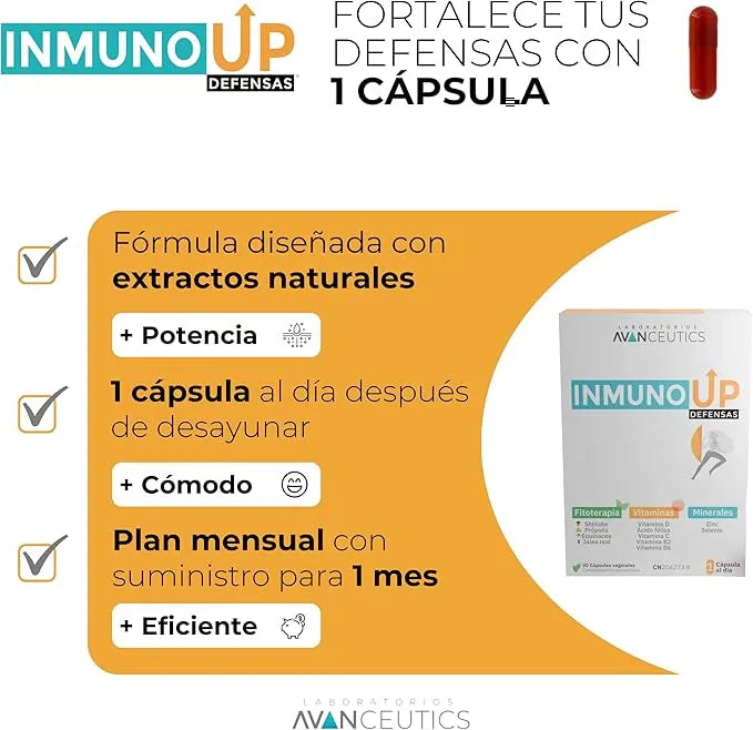 Beneficios vitamina para el cansancio de InmunoUp