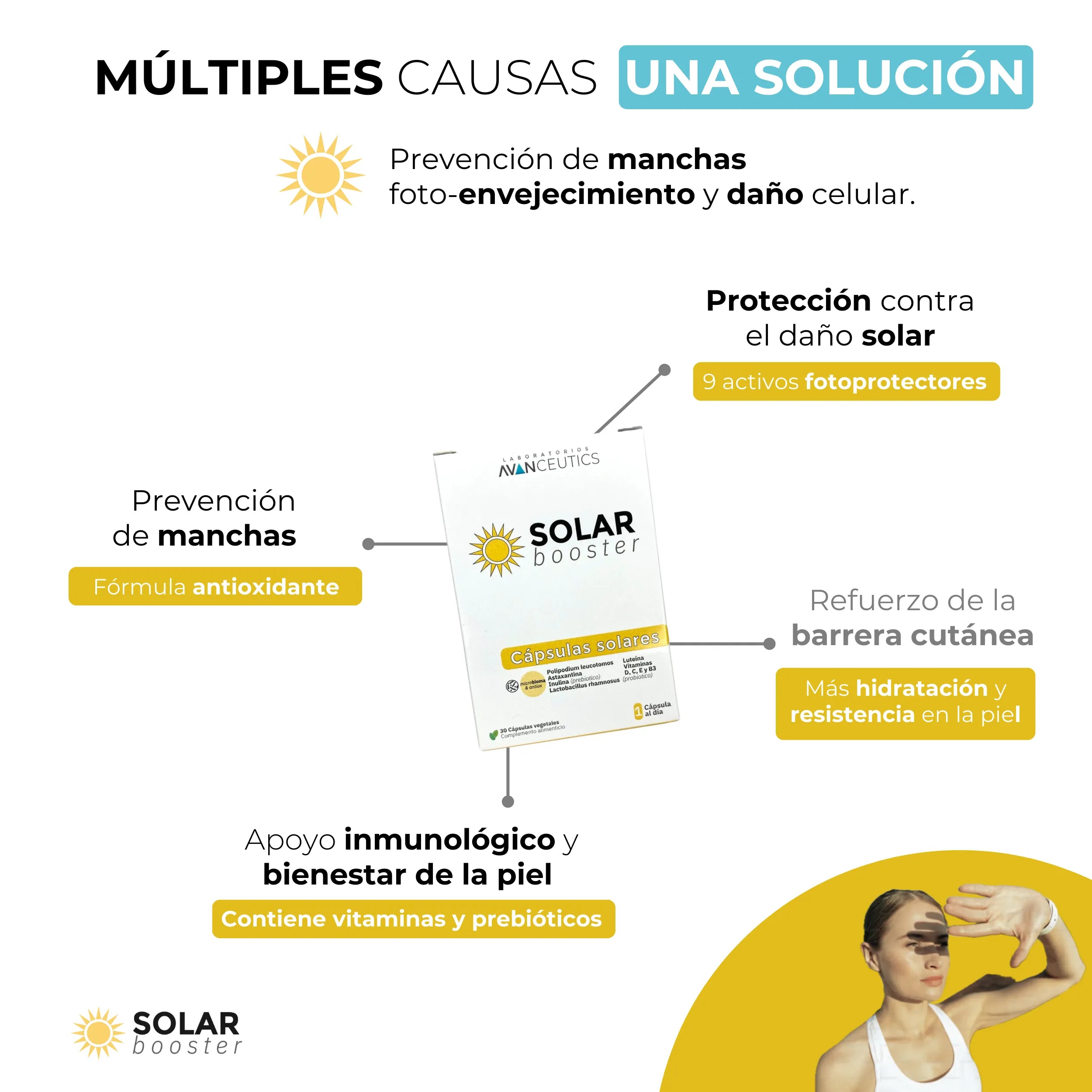 beneficios pastillas solares antimanchas Solar Booster